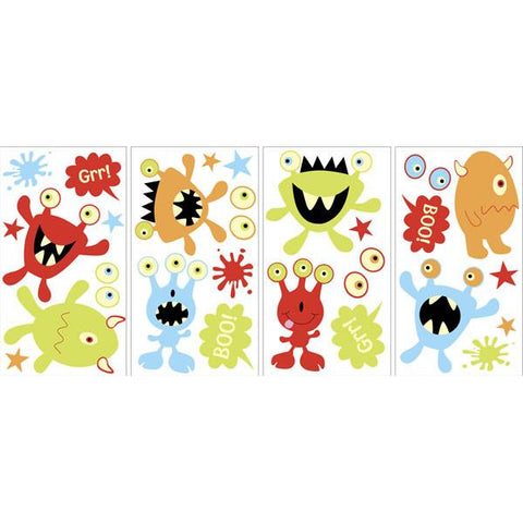 Monsters Glow in the Dark Wall Art Kit