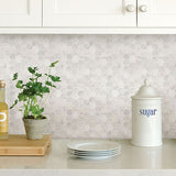 Hexagon Marble Peel & Stick Backsplash Tiles