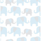 Blue Elephant Parade Peel And Stick Wallpaper