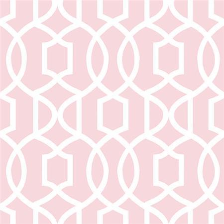 Pink Grand Trellis Peel And Stick Wallpaper