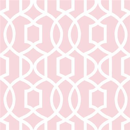 Pink Grand Trellis Peel And Stick Wallpaper