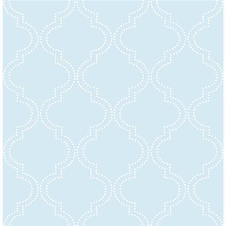 Blue Quatrefoil Peel And Stick Wallpaper