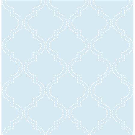 Blue Quatrefoil Peel And Stick Wallpaper