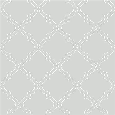 Grey Quatrefoil Peel And Stick Wallpaper