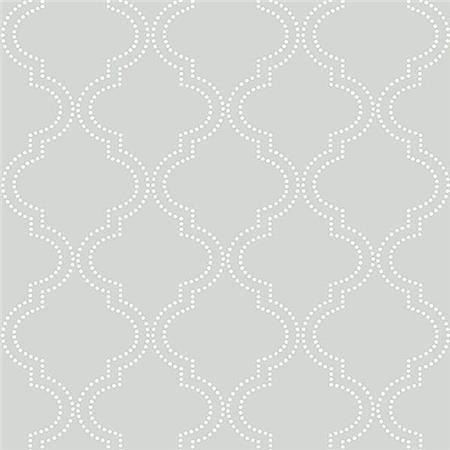 Grey Quatrefoil Peel And Stick Wallpaper