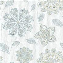 Gypsy Floral Blue/Green Peel and Stick Wallpaper 