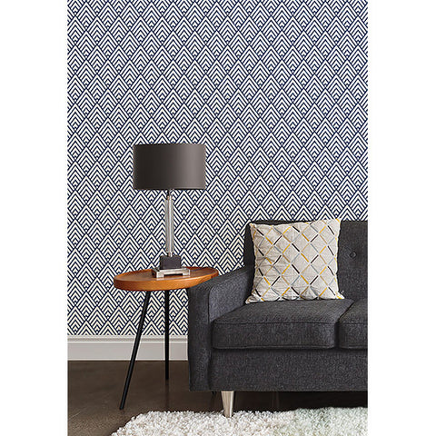 Arrowhead Deep Blue Peel and Stick Wallpaper