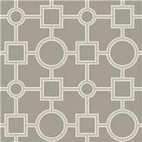 Utopia Geo Taupe Peel and Stick Wallpaper