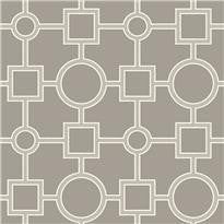 Utopia Geo Taupe Peel and Stick Wallpaper