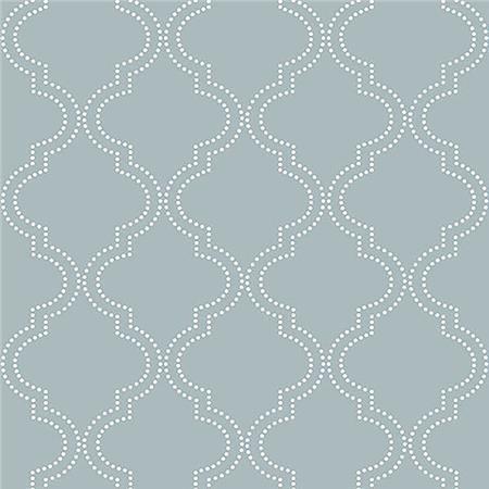 Slate Blue Quatrefoil Peel And Stick Wallpaper