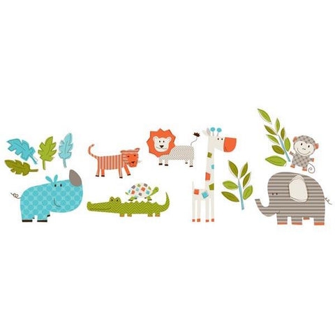 Lets Go On Safari Wall Art Sticker Kit