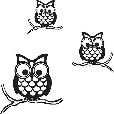 Give a Hoot Wall Art Sticker Kit