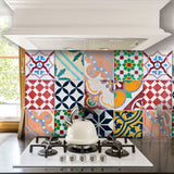 Colourful Tiles Kitchen Panel