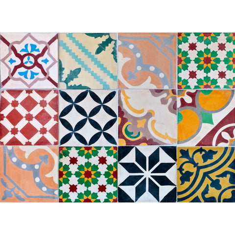 Colourful Tiles Kitchen Panel