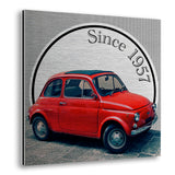 1957 Fiat 500 Metal Wall Art