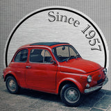 1957 Fiat 500 Metal Wall Art