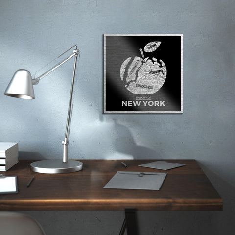 Big Apple Map Metal Wall Art