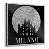 Milano Map Metal Wall Art