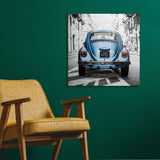 Large City Car Metal Wall Art