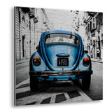 Large City Car Metal Wall Art