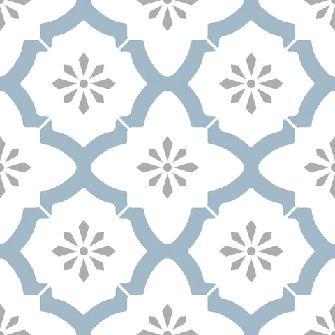 FloorPops Jamila Burgundy Peel & Stick Floor Tiles - Easy DIY Flooring