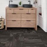 Raven Peel & Stick Floor Tiles