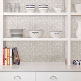 Hexagon Marble Peel & Stick Backsplash Tiles