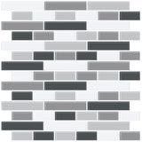 Smoked Glass Peel & Stick Backsplash Tiles