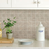 Travertine Squares Peel & Stick Backsplash Tiles