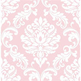 Pink Ariel Peel And Stick Wallpaper