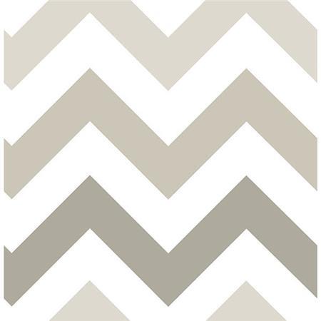 Taupe Zig Zag Peel And Stick Wallpaper