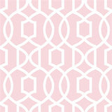 Pink Grand Trellis Peel And Stick Wallpaper