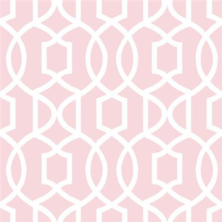 Pink Grand Trellis Peel And Stick Wallpaper