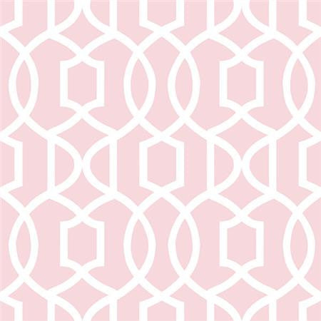 Pink Grand Trellis Peel And Stick Wallpaper