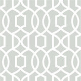 Gray Grand Trellis Peel And Stick Wallpaper