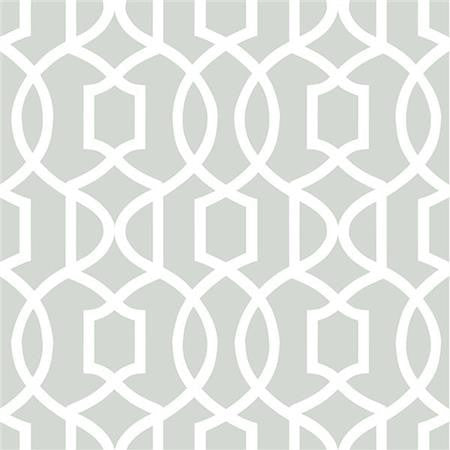 Gray Grand Trellis Peel And Stick Wallpaper