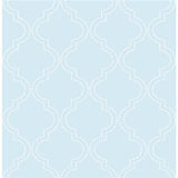Blue Quatrefoil Peel And Stick Wallpaper