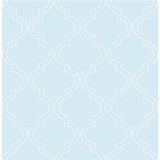 Blue Quatrefoil Peel And Stick Wallpaper