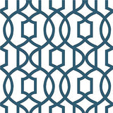 Navy Grand Trellis Peel And Stick Wallpaper