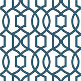 Navy Grand Trellis Peel And Stick Wallpaper