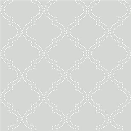 Grey Quatrefoil Peel And Stick Wallpaper