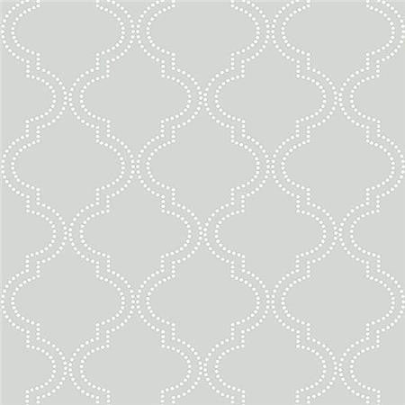 Grey Quatrefoil Peel And Stick Wallpaper