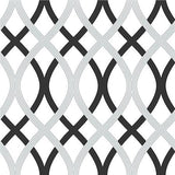 Black and Silver Lattice Peel And Stick Wallpaper