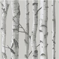 Mountain Birch Grey Peel and Stick Wallpaper 