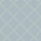 Slate Blue Quatrefoil Peel And Stick Wallpaper
