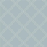 Slate Blue Quatrefoil Peel And Stick Wallpaper