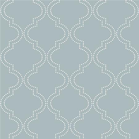 Slate Blue Quatrefoil Peel And Stick Wallpaper