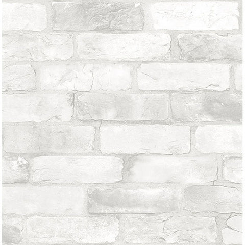 Loft White Brick Peel And Stick Wallpaper