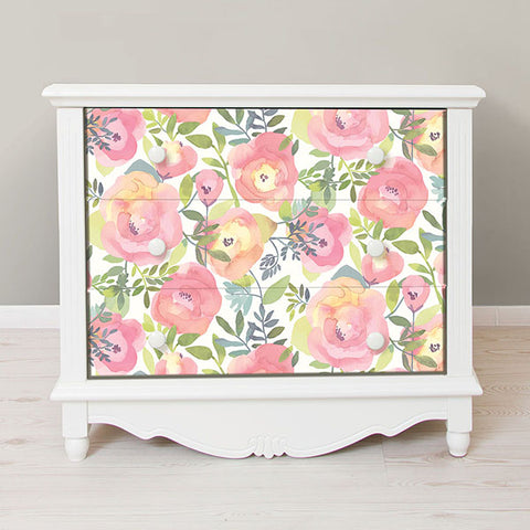 Peachy Keen – Pink Peel and Stick Wallpaper