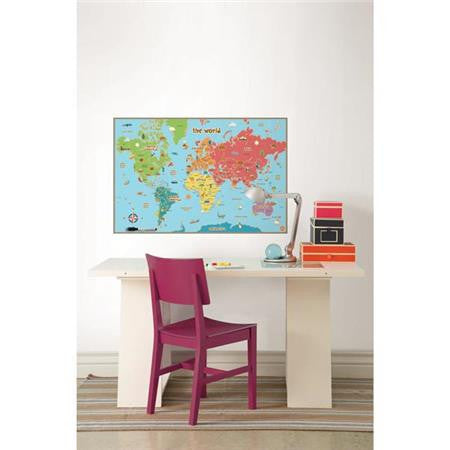 Kids World Dry Erase Map